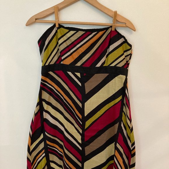 Stiped midi retro sundress GAP size 8 - Picture 3 of 3